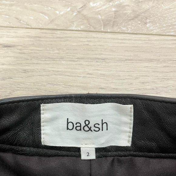 Black Leather Shorts - Picture 3 of 3